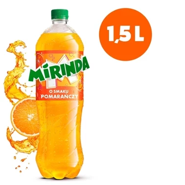 Mirinda Napój gazowany o smaku pomarańczowym 1,5 l - 0