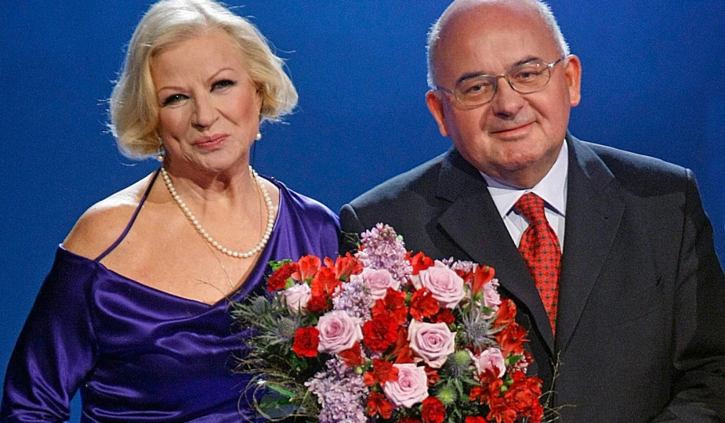 Bożena Dykiel z mężem, Ryszardem Kirejczykiem