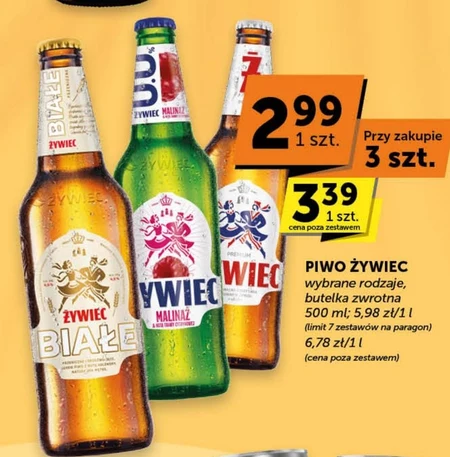 Żywiec Białe z Maliną Piwo pszeniczne 500 ml