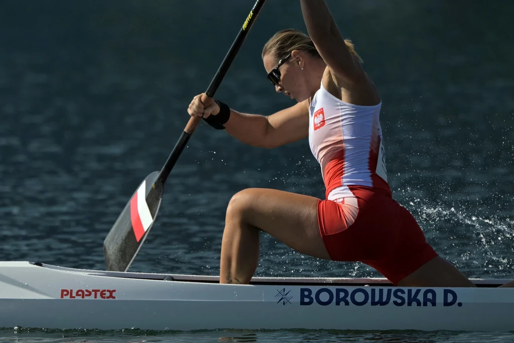 Dorota Boroska w swoim pierwszym starcie w C-1 na 200 m na torze w Vaires-sur-Marne Dorota Boroska w swoim pierwszym starcie w C-1 na 200 m na torze w Vaires-sur-Marne