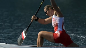 Dorota Boroska w swoim pierwszym starcie w C-1 na 200 m na torze w Vaires-sur-Marne