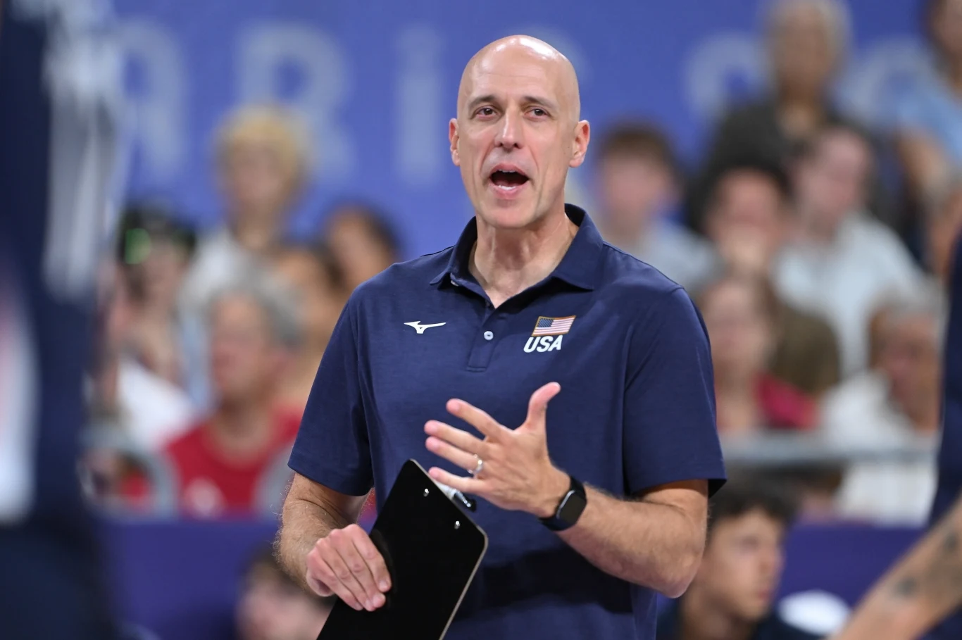 John Speraw w trakcie meczu Polska - USA