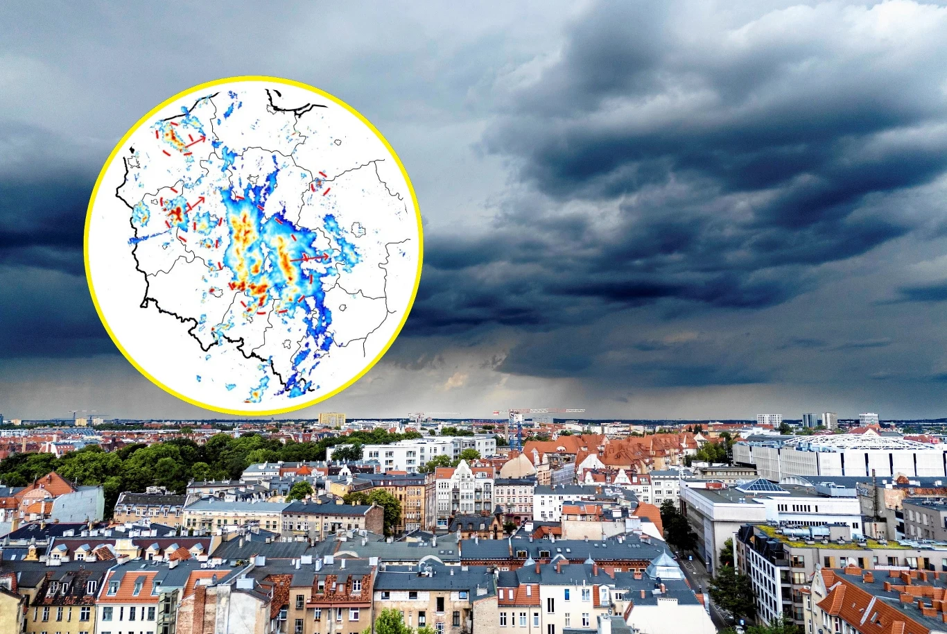 Burze pojawiły się już między innymi na pograniczu Ziemi Lubuskiej i Wielkopolski. Front atmosferyczny przemieszcza się na wschód Burze pojawiły się już między innymi na pograniczu Ziemi Lubuskiej i Wielkopolski. Front atmosferyczny przemieszcza się na wschód