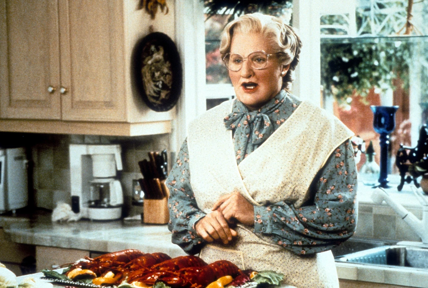 Robin Williams w filmie "Pani Doubtfire"