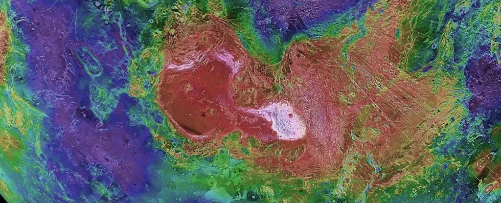 Region Ishtar Terra w pobliżu północnego bieguna Wenus to obszar wielkości kontynentu. Region Ishtar Terra w pobliżu północnego bieguna Wenus to obszar wielkości kontynentu.