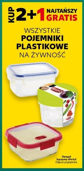 Pojemniki plastikowe 2+1 gratis Pojemniki plastikowe 2+1 gratis