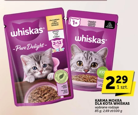 Whiskas Pure Delight Junior Mokra karma dla kociąt z kurczakiem galaretka 85 g