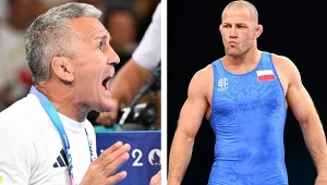 Trener Włodzimierz Zawadzki i jego podopieczny Arkadiusz Kułynycz