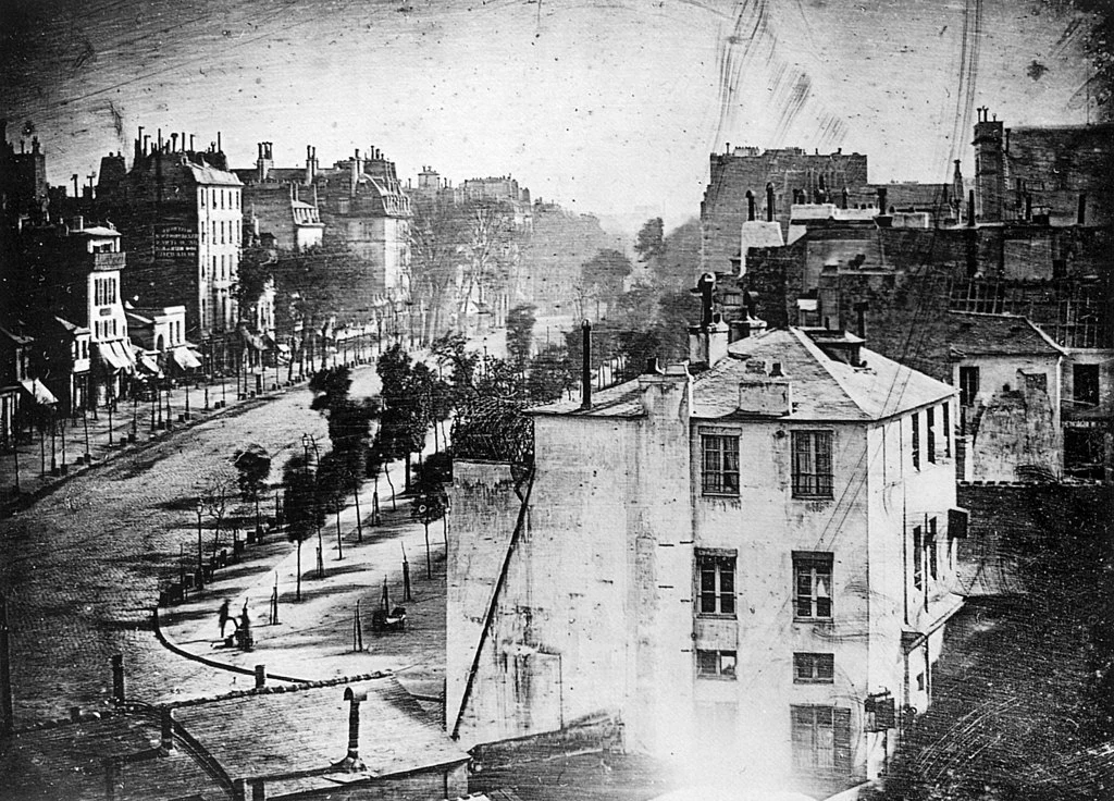 L.J. Daguerre, Boulevard du Temple, 1838