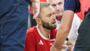 Paweł Zatorski, libero polskiej kadry, w czasie meczu Polska - USA doznał kontuzji barku