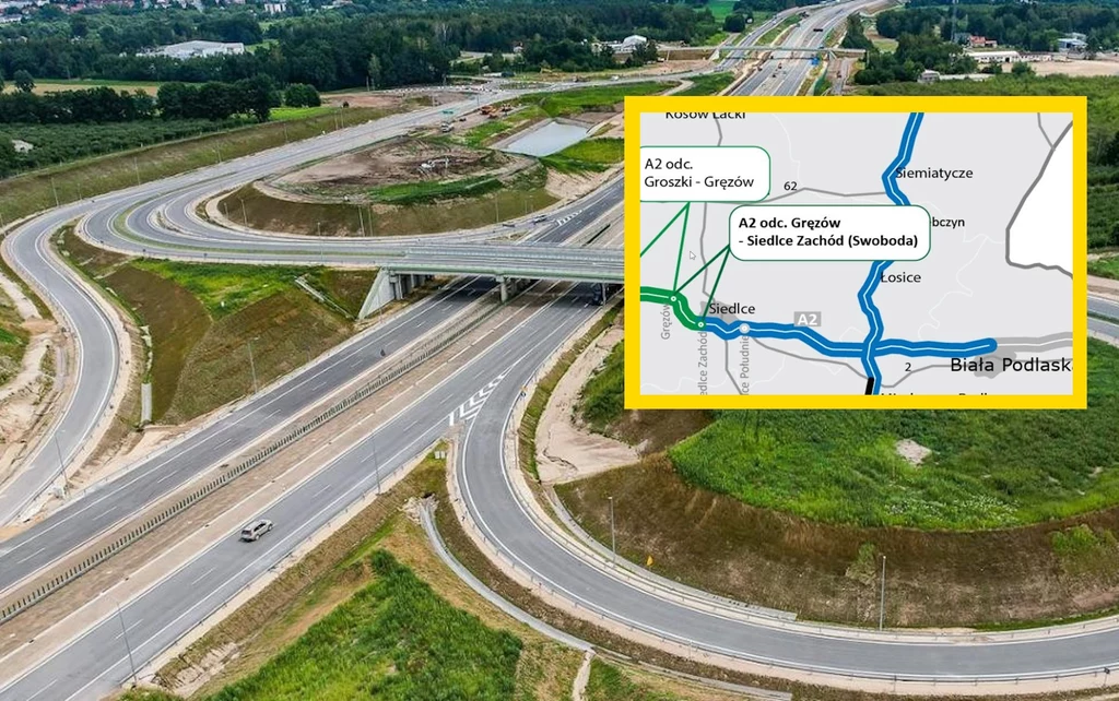 Nowy fragment autostrady A2 już gotowy. Jest częścią obwodnicy Siedlec