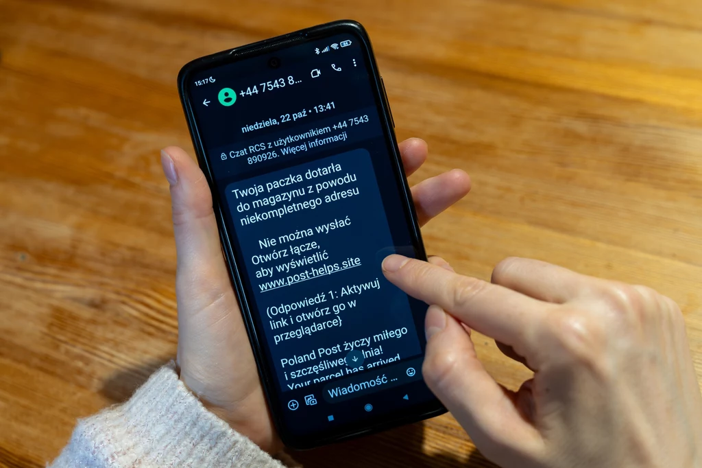Tak może wyglądać fałszywa wiadomość SMS Tak może wyglądać fałszywa wiadomość SMS