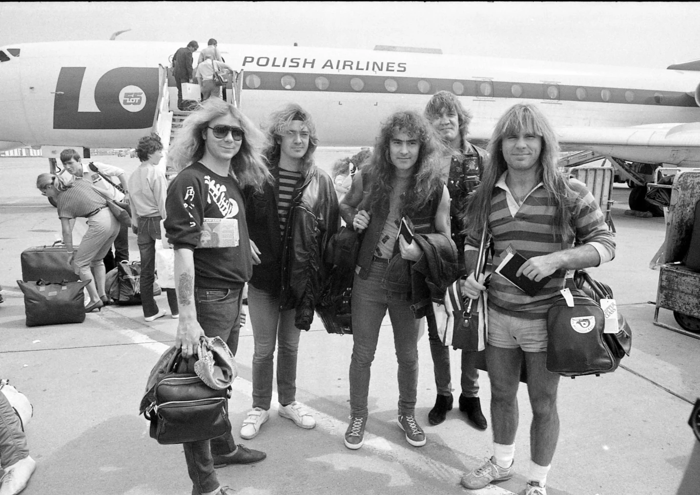 Iron Maiden do Polski przylecieli samolotem LOT-u Iron Maiden do Polski przylecieli samolotem LOT-u