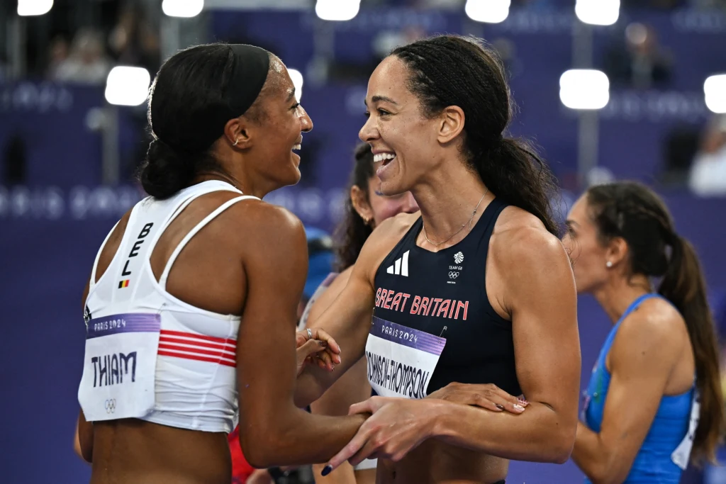 Naffisatou Thiam (z lewej) i Katarina Johnson-Thompson, czyli dwie najlepsze siedmioboistki świata Naffisatou Thiam (z lewej) i Katarina Johnson-Thompson, czyli dwie najlepsze siedmioboistki świata