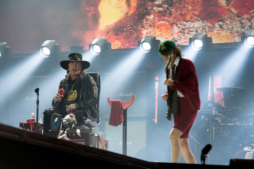 Axl Rose i Angus Young z AC/DC