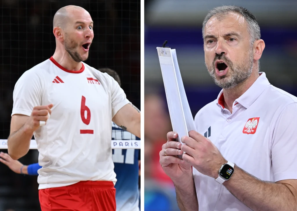 Siatkówka - reprezentacja Polski. Na zdjęciu Bartosz Kurek oraz Nikola Grbić Siatkówka - reprezentacja Polski. Na zdjęciu Bartosz Kurek oraz Nikola Grbić