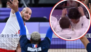 Siatkówka: Bartosz Kurek w akcji podczas meczu Polska - Francja