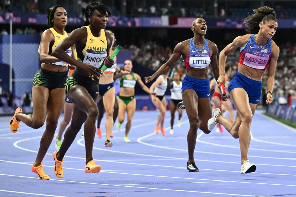 Sydney McLaughlin-Levrone zaczyna swoje okrążenie. 47.71 s! Sydney McLaughlin-Levrone zaczyna swoje okrążenie. 47.71 s!