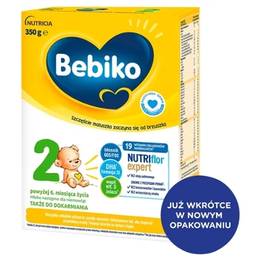Bebiko 2 Mleko następne dla niemowląt powyżej 6. miesiąca życia 350 g - 1