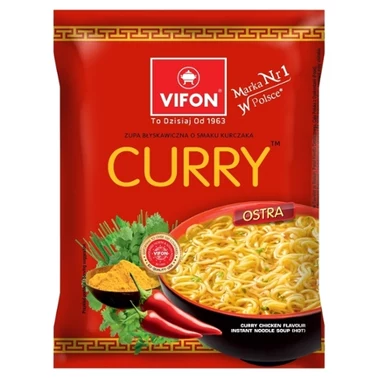 Vifon Zupa błyskawiczna o smaku kurczaka curry 70 g - 0