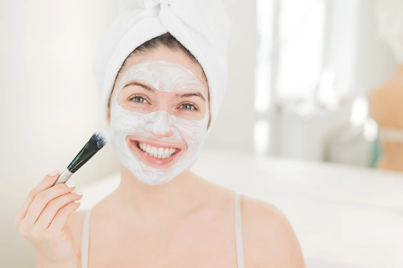 Maseczka ryżowa nawilży twarz i nada jej blasku, Maseczka ryżowa nawilży twarz i nada jej blasku,