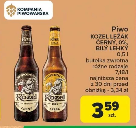 Kozel Ležák Piwo jasne 500 ml