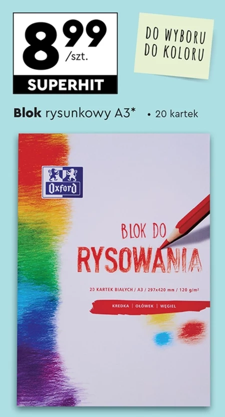 Blok rysunkowy Oxford