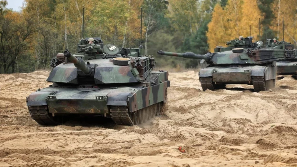 Czołgi M1A1 Abrams 1. Warszawskiej Brygady Pancernej