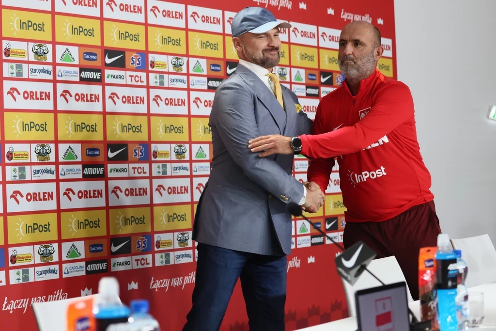 Rafał Brzoska i Michał Probierz Rafał Brzoska i Michał Probierz