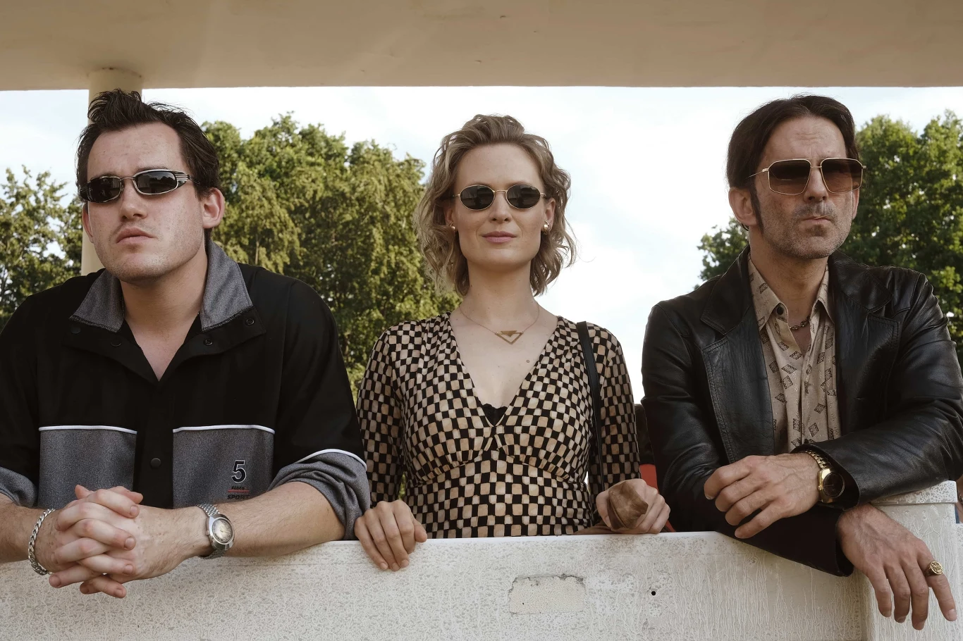 Szymon Kukla, Agnieszka Żulewska i Marcin Bosak na planie "Wielkiej Warszawskiej" Szymon Kukla, Agnieszka Żulewska i Marcin Bosak na planie "Wielkiej Warszawskiej"