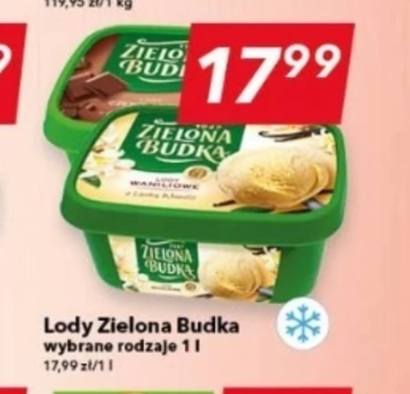 Zielona Budka Lody waniliowe 1000 ml