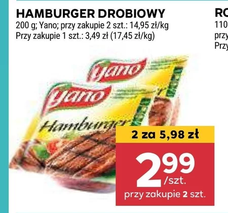 Hamburger drobiowy Yano