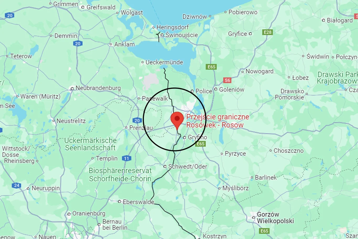 Przejście graniczne Rosówek/Rosow będzie zamknięte od 19 sierpnia do 27 października 2024 roku.