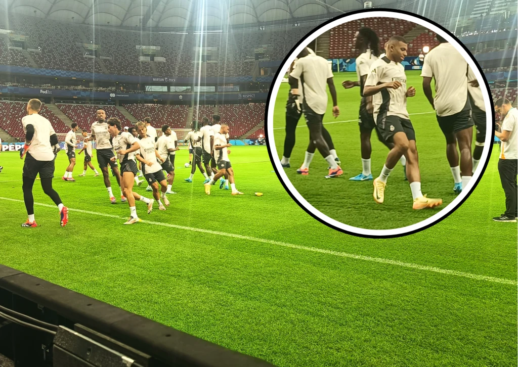 Real Madryt trenuje w Warszawie Real Madryt trenuje w Warszawie