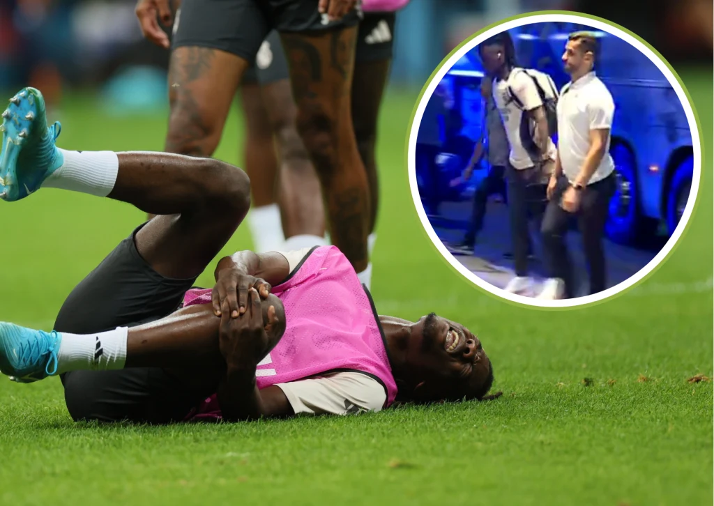 Eduardo Camavinga kontuzjowany w Warszawie. X.com/ElChiringuitoTV Eduardo Camavinga kontuzjowany w Warszawie. X.com/ElChiringuitoTV