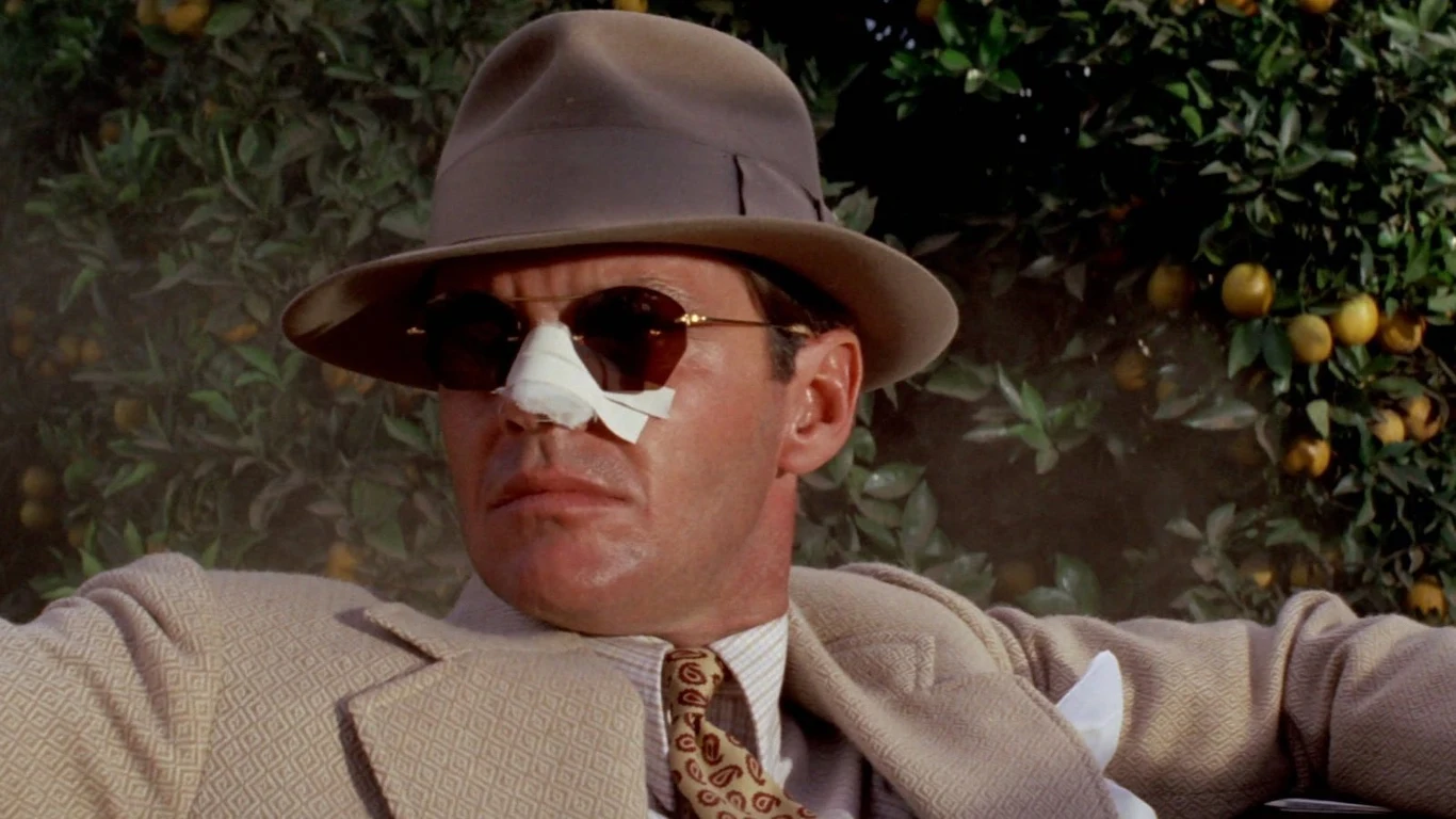 Jack Nicholson w filmie Chinatown Jack Nicholson w filmie Chinatown