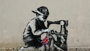 Mural namalowany przez Banks'ego