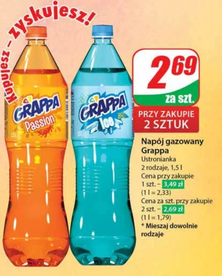 Grappa Passion Napój gazowany o smaku mango 1,5 l