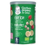 Gerber Organic Chrupki pszenne banan malina 8.+ miesiąc 35 g