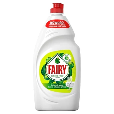 Fairy Clean & Fresh Washing Up Liquid Apple For Sparkling Clean Dishes 900ML - 1