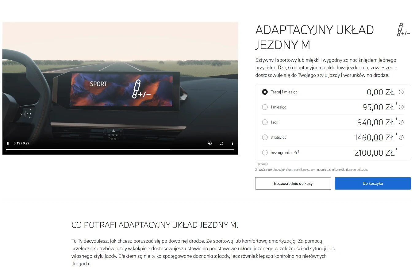 BMW pozwala kierowcom korzystać z adaptacyjnego zawieszenia w formie abonamentu/BMW/zrzut ekranu BMW pozwala kierowcom korzystać z adaptacyjnego zawieszenia w formie abonamentu/BMW/zrzut ekranu