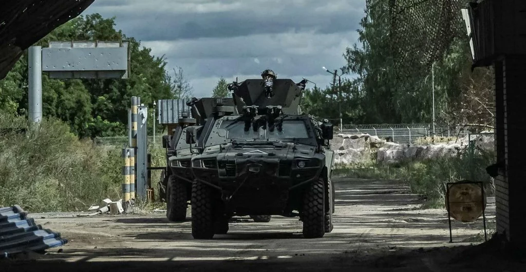 Siły Zbrojne Ukrainy w tureckich wozach Cobra II na terenie obwodu kurskiego