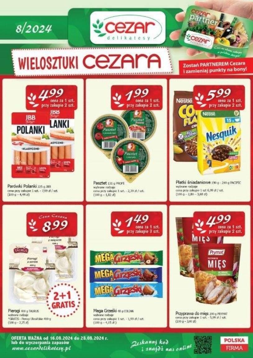 Gazetka promocyjna Delikatesy CEZAR - wygasła 9 dni temu