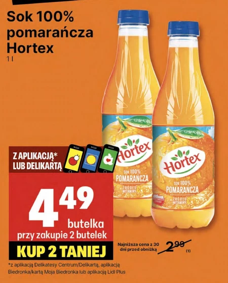 Hortex Nektar pomarańczowy 1 L