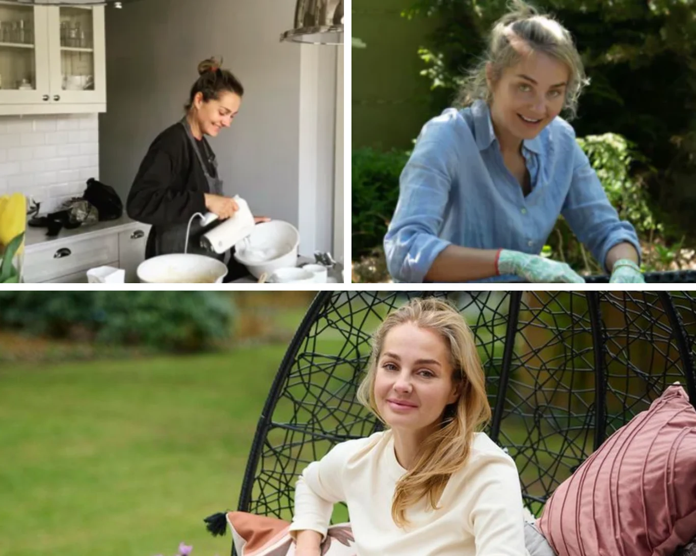 Małgorzata Socha spędza czas w swoim ogrodzie Małgorzata Socha spędza czas w swoim ogrodzie