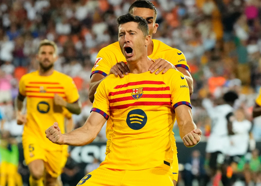 Robert Lewandowski już strzela dla FC Barcelona