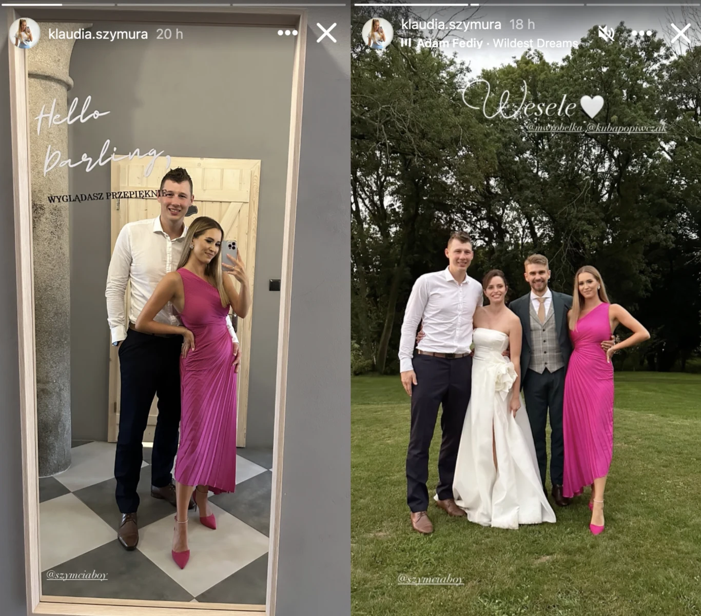 Klaudia Szymura pochwaliła się fotkami z wesela Jakuba Popiwczaka i Magdaleny Wróbel Klaudia Szymura pochwaliła się fotkami z wesela Jakuba Popiwczaka i Magdaleny Wróbel