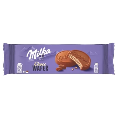 Milka Choco Wafer Wafelek z kremem kakaowym oblany czekoladą mleczną 150 g (5 x 30 g) - 1