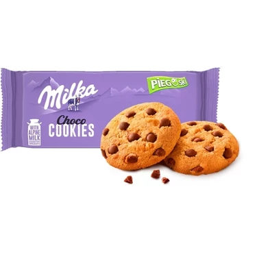 Milka Pieguski Choco Cookies Ciasteczka z kawałkami czekolady mlecznej 135 g - 0