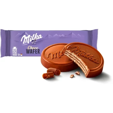 Milka Choco Wafer Wafelek z kremem kakaowym oblany czekoladą mleczną 150 g (5 x 30 g) - 0